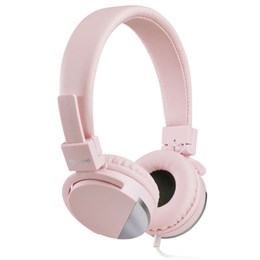 Στερεοφωνικά ακουστικά με μικρόφωνο, με βύσμα jack 3.5mm, σε ροζ χρώμα MELICONI 497457 SPEAK METAL ROSE