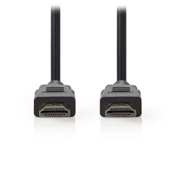Καλώδιο HDMI αρσ. - HDMI αρσ. 0.5m με επίχρυσες επαφές Nedis CVGT34000BK05