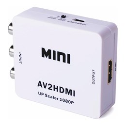 Powertech HD Video Converter CAB-H083 από 3x RCA σε HDMI, Full HD, λευκό