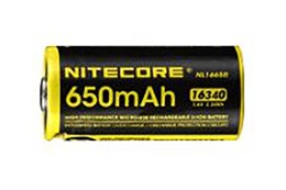 Μπαταρία Nitecore RCR123A / USB/ 650mAh-NL1665R