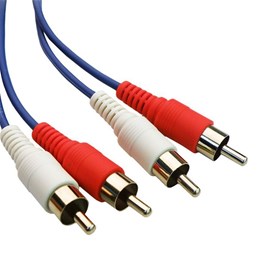 Powertech Καλώδιο 2x RCA Male σε 2x RCA Male (red, white), 3m