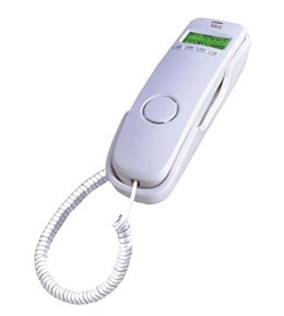 Ενσύρματο τηλέφωνο με αναγνώριση κλήσης Γόνδολα Λευκό TM13-001CID