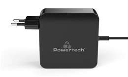 Aυτόματος φορτιστής Powertech PT-698 90watt για laptop, 3m, χωρίς αντάπτορες