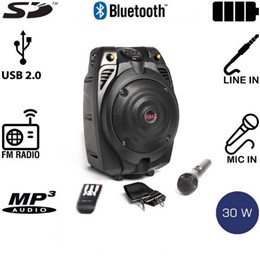 Φορητό ηχείο Akai SS022A-X6  Bluetooth με ενισχυτή, USB και κάρτα SD – 30 W RMS