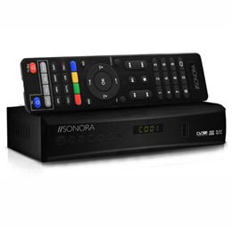 Επίγειος ψηφιακός δέκτης MPEG-4 / H.265 / Full HD, με τηλεχειριστήριο 2 σε1 για δέκτη και τηλεόραση SONORA DVB T2-265 DR