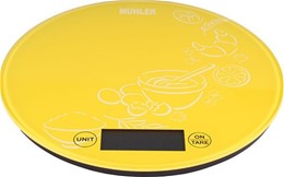 Ψηφιακή Ζυγαριά Κουζίνας 1gr/5kg, Muhler KSC-2026R Yellow