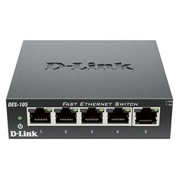 5-Port Fast Ethernet Unmanaged Desktop Switch D-LINK DES-105