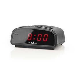 Επιτραπέζιο ψηφιακό ρολόι-ξυπνητήρι με οθόνη LED και λειτουργία snooze, Nedis CLDK008BK