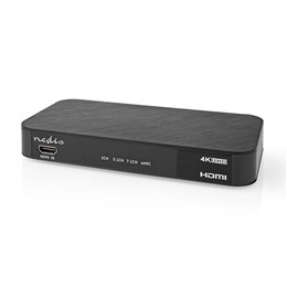 Ψηφιακός μετατροπέας HDMI σε 2x HDMI (eARC) + 1x HDMI ήχου, καθώς και σε έξοδο 3.5 mm kai TosLink, Nedis ACON3445AT