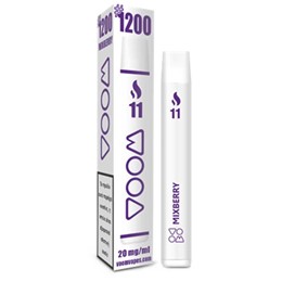 Voom Nicotine Vape 11 Mixberry Ηλεκτρονικό Τσιγάρο μίας Χρήσης 20mg/ml 1200 Puffs