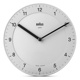 Ρολόι τοίχου Braun BC06W, Λευκό