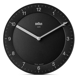 Ρολόι τοίχου Braun BC06B, Μαύρο
