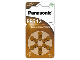 Panasonic PR312L/6DC μπαταρίες ακουστικών βαρηκοΐας
