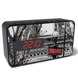 Ξυπνητήρι Big Ben RR15METRO, Dual alarm, FM Radio, LED display, μαύρο