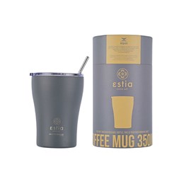 Θερμός εstia Coffee Mug SAVE THE AEGEAN 350ml FJORD GREY