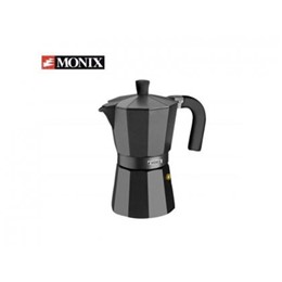 Μπρίκι Espresso Monix Vitro 3cups Μαύρο
