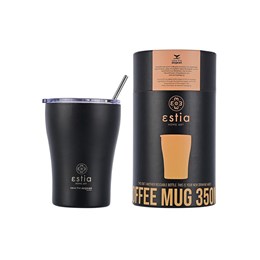 Θερμός εstia Coffee Mug SAVE THE AEGEAN 350ml  MIDNIGHT BLACK
