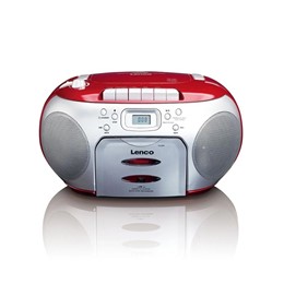 Ραδιόφωνο CD & cassete player Lenco SCD-420 Red